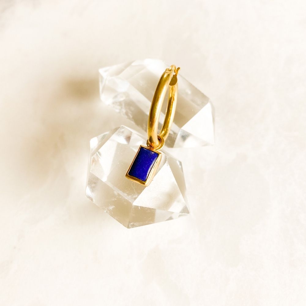 Helper Lapis Lazuli Earring Charm