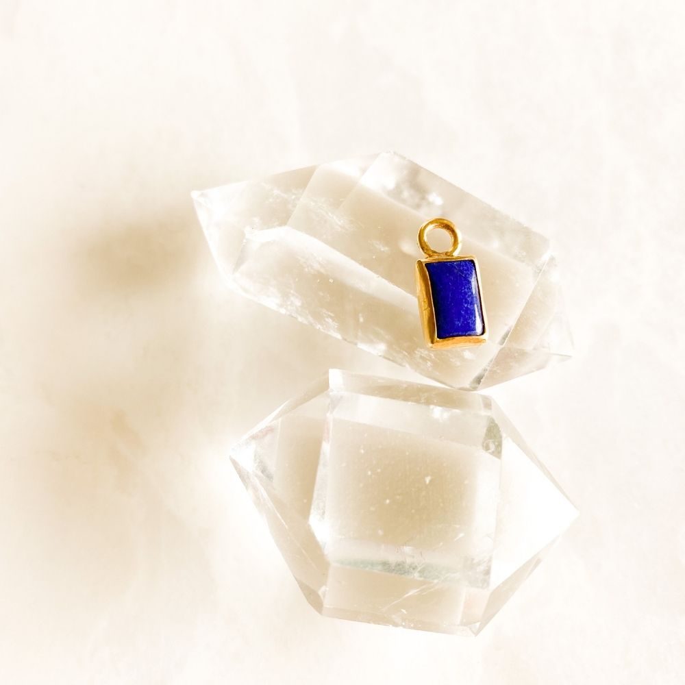 Helper Lapis Lazuli Earring Charm