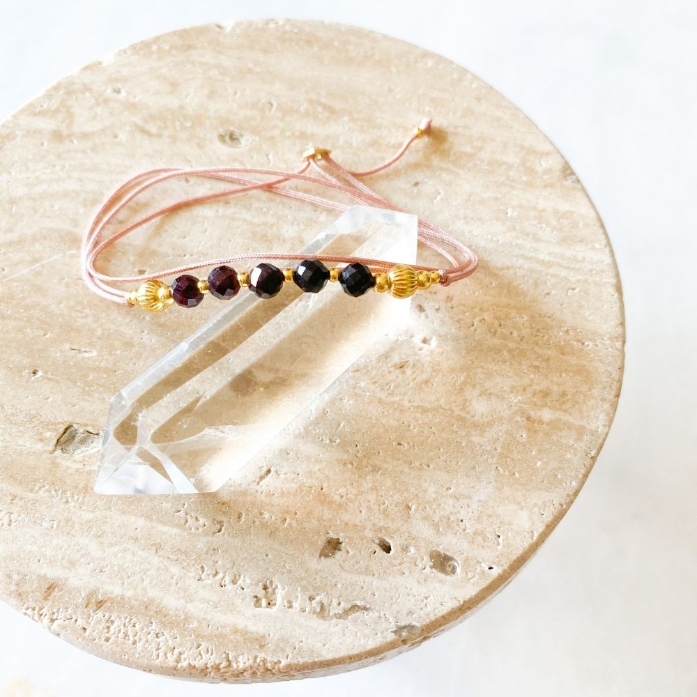 Inner Fire Garnet Bracelet