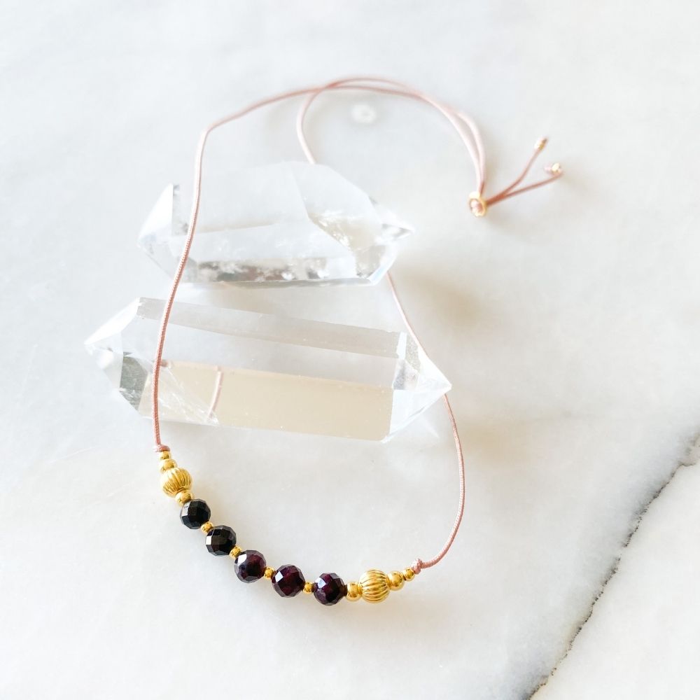 Inner Fire Garnet Bracelet