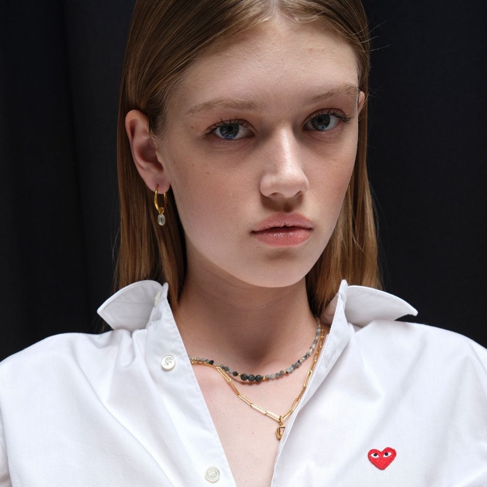 Aura Hoops Silver Earrings