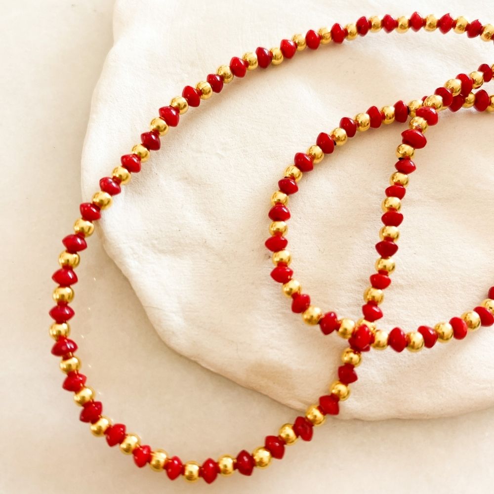 <transcy>Liz Coral Necklace</transcy>