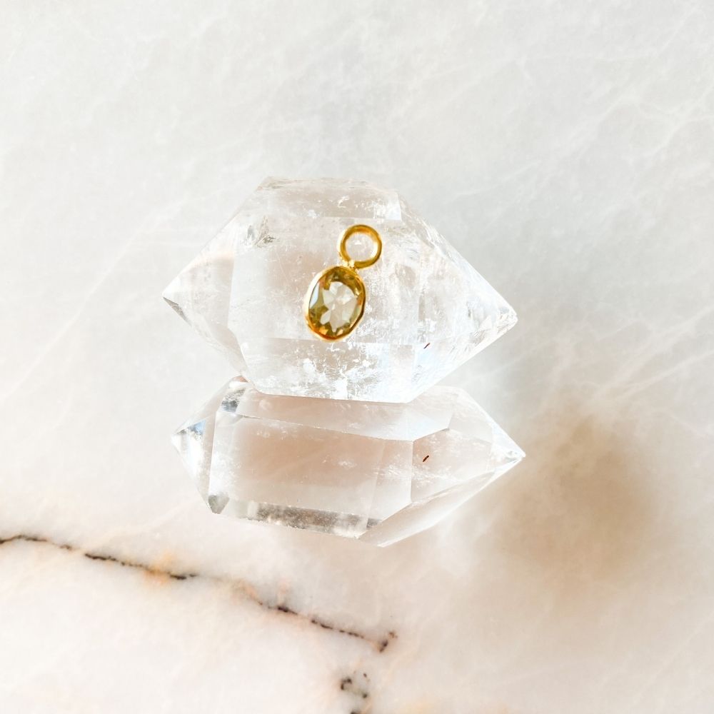 Lively Lemon Quartz Earring Charm