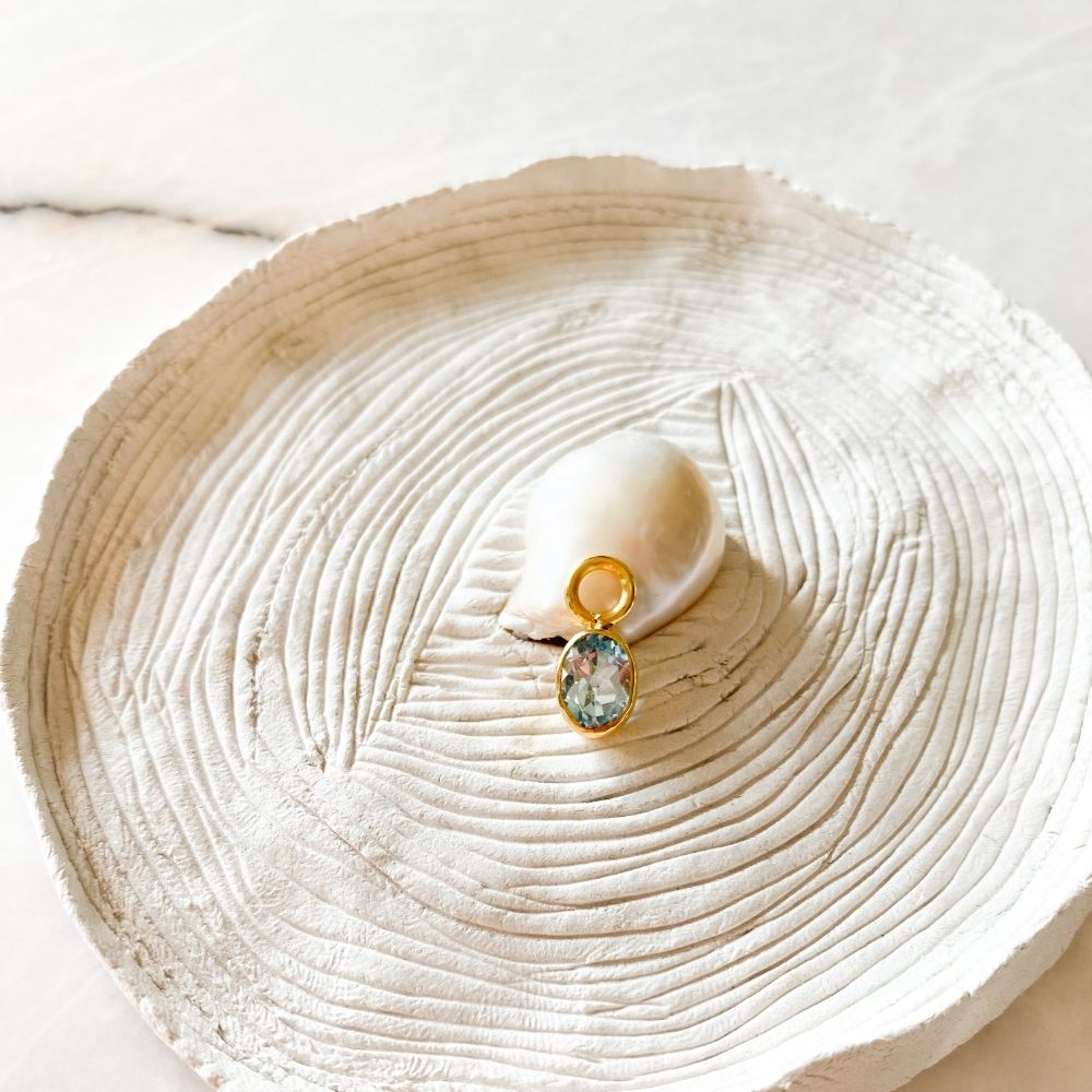 Loyal Blue Topaz Earring Charm