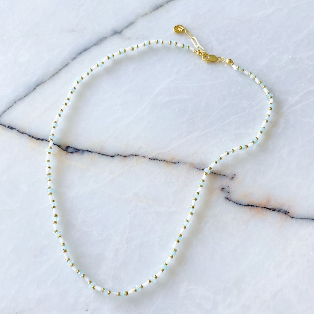 Meis Coral & Yeşim Necklace