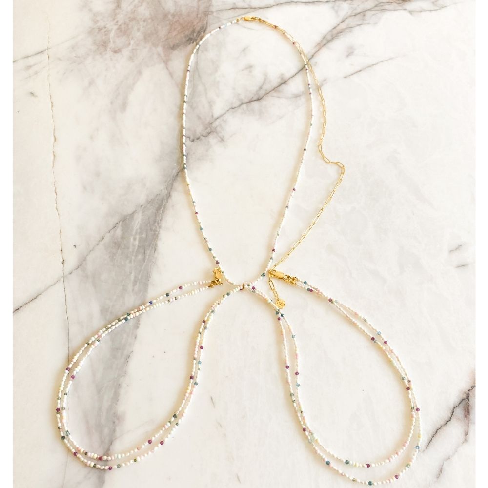 On Fire Body Chain | Doğal Taşlar