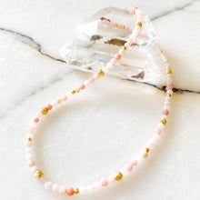Load image into Gallery viewer, Parla Pink Opal &amp; Silver Necklace