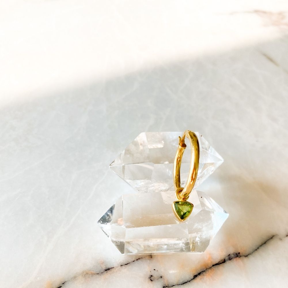 Peaceful Peridot Earring Charm