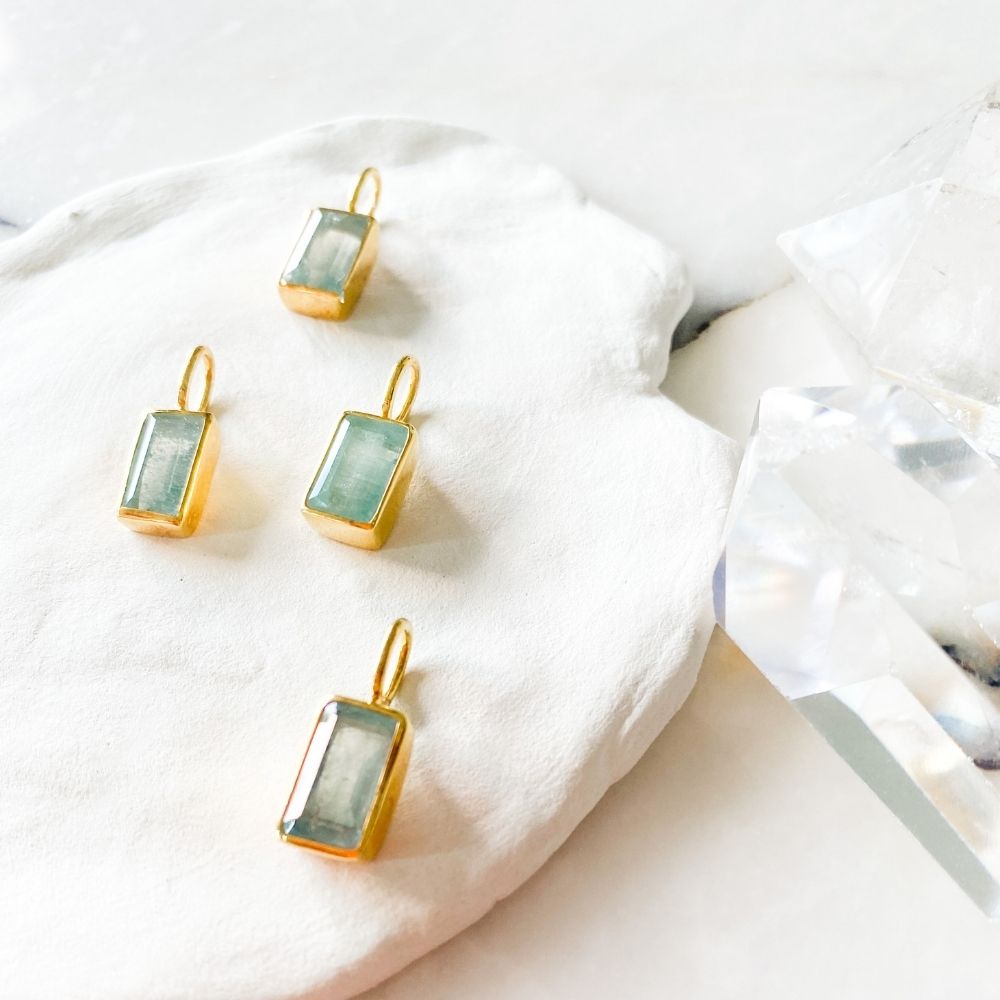 Rectangular Aquamarine Charm I Limited Edition