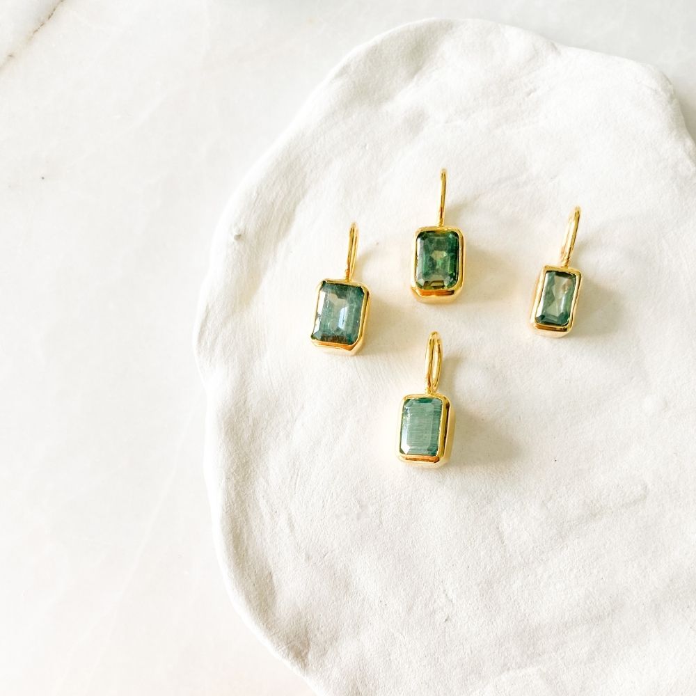 Rectangular Mozanit Charm I Limited Edition