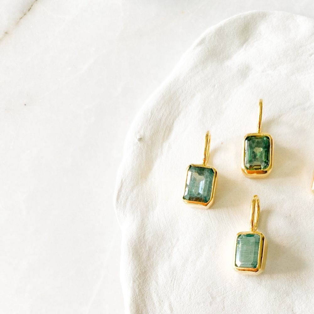 Rectangular Mozanit Charm I Limited Edition