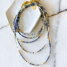 Load image into Gallery viewer, Rhea Sodalite &amp; Emerald Necklace