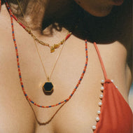 Hexagon Safir Charm