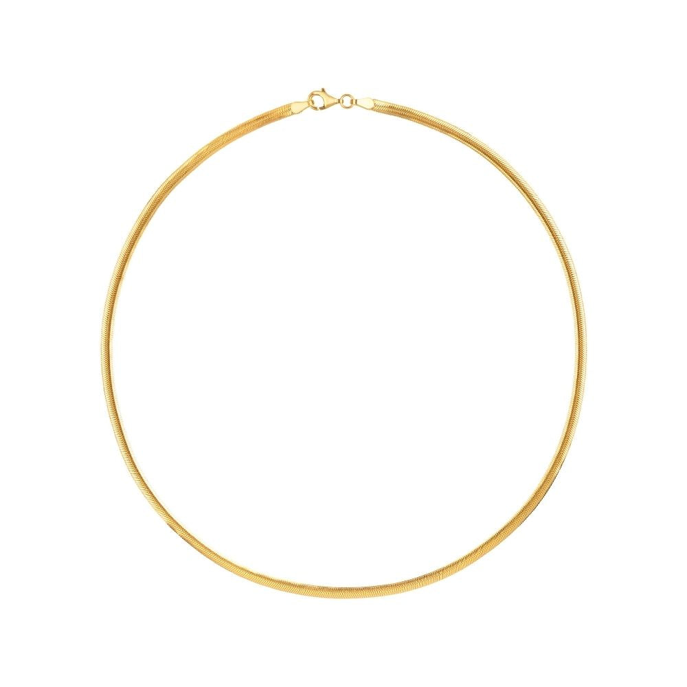 Serpent Silver Chain Necklace | Gold