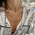 Soleil Natural Pearl Sunstone Necklace