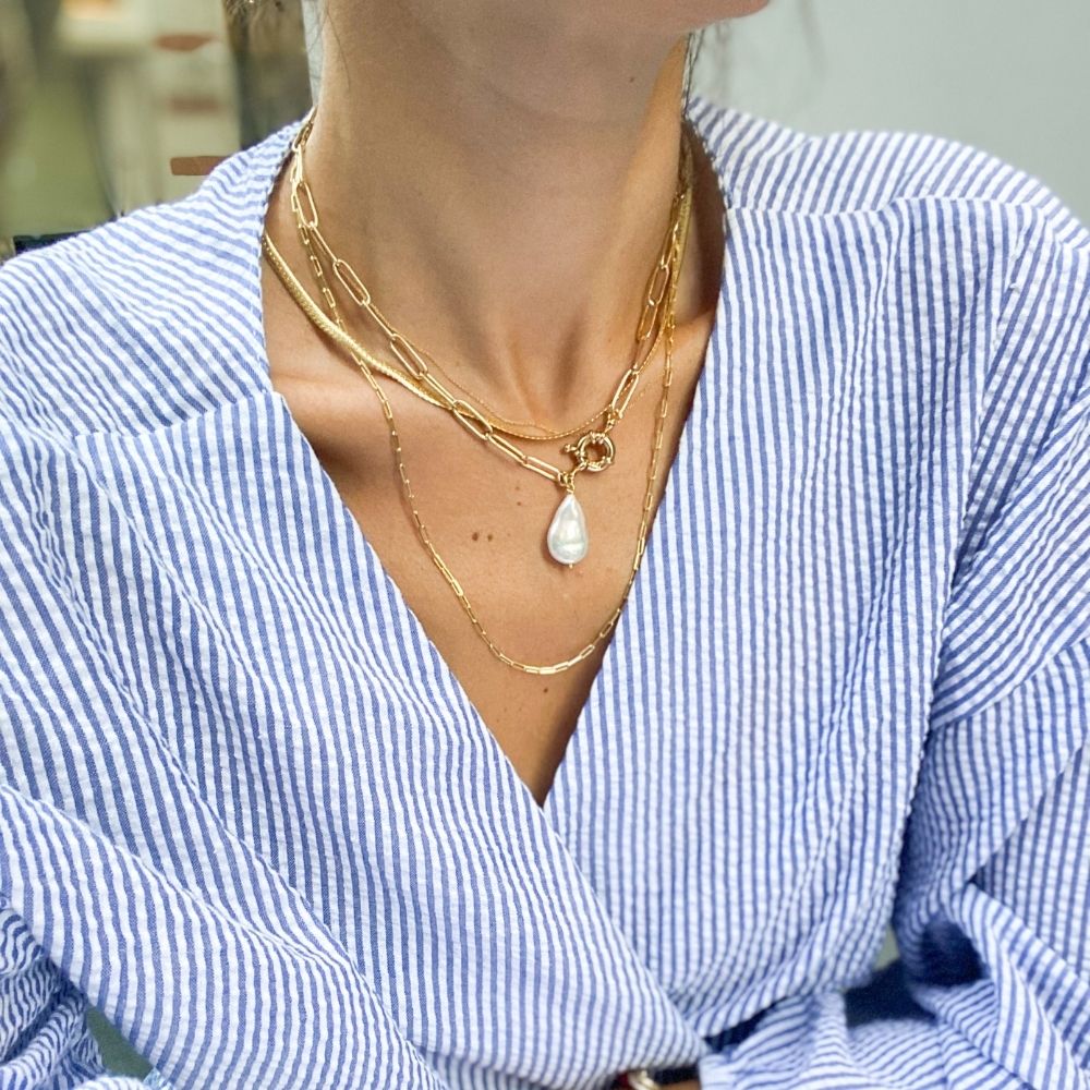 Everly Silver Chain Necklace