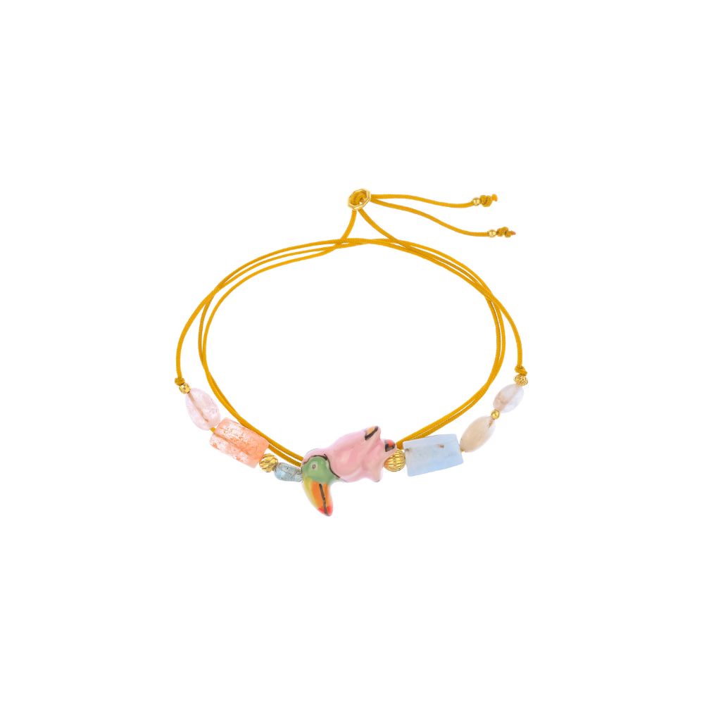 Tropical Dreams Aquamarine, Heliodor, Apatite, Sunstone Bracelet