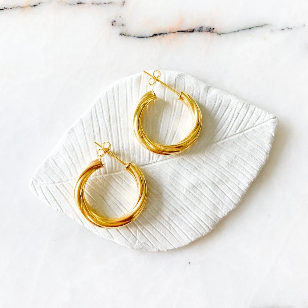 Twist Silver Earrings