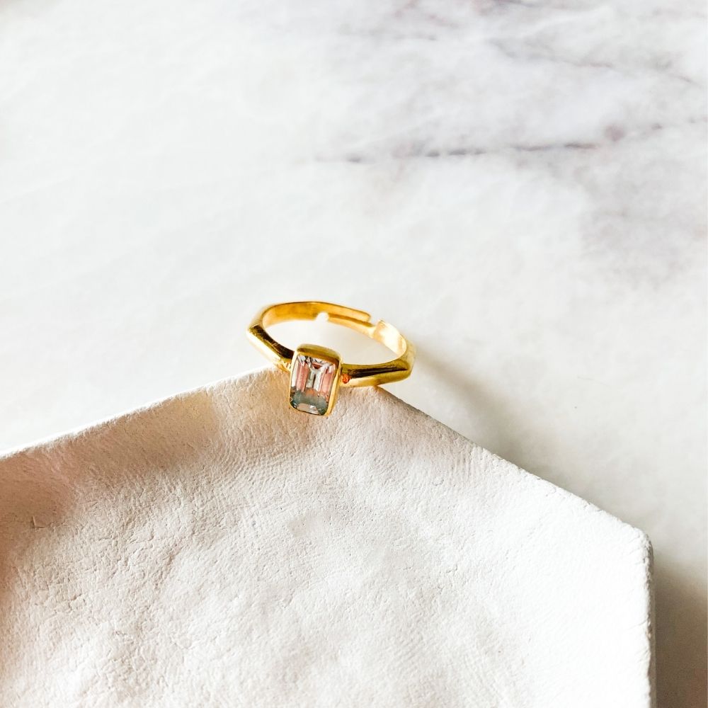 Vitrialliste Ring I Blue Topaz