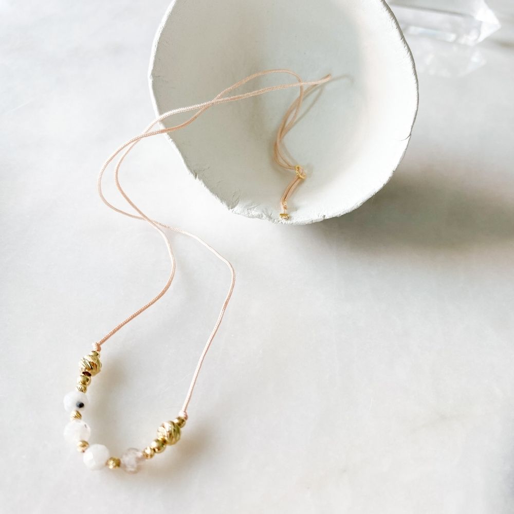 Winter Solstice Moonstone 14k Gold Bracelet I Limited Edition