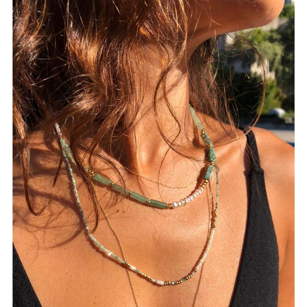 Cornucopia Emerald & Pearl Necklace
