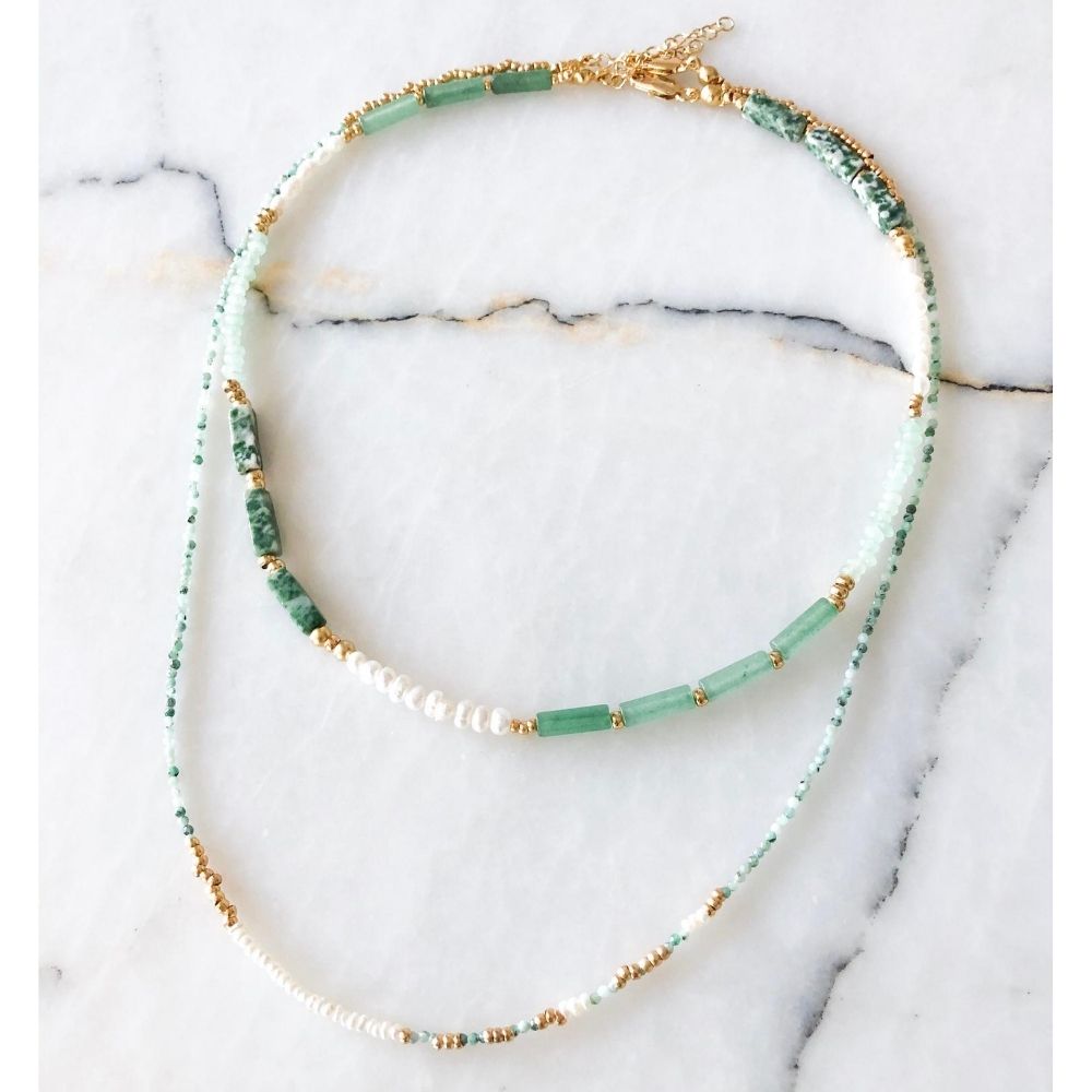Cornucopia Emerald & Pearl Necklace