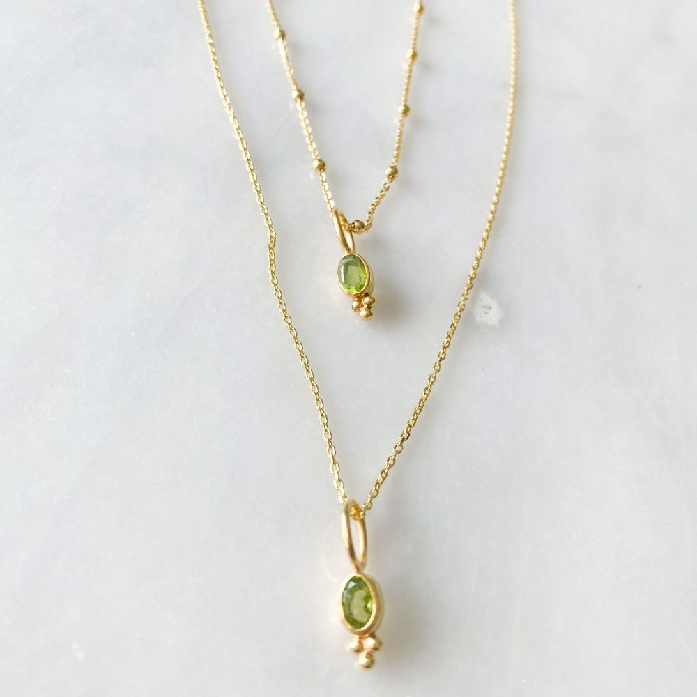 Zamira Peridot Charm