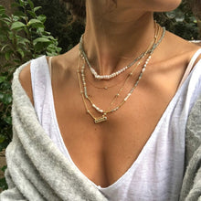 Load image into Gallery viewer, Zoey Natural Pearl Apatite Necklace