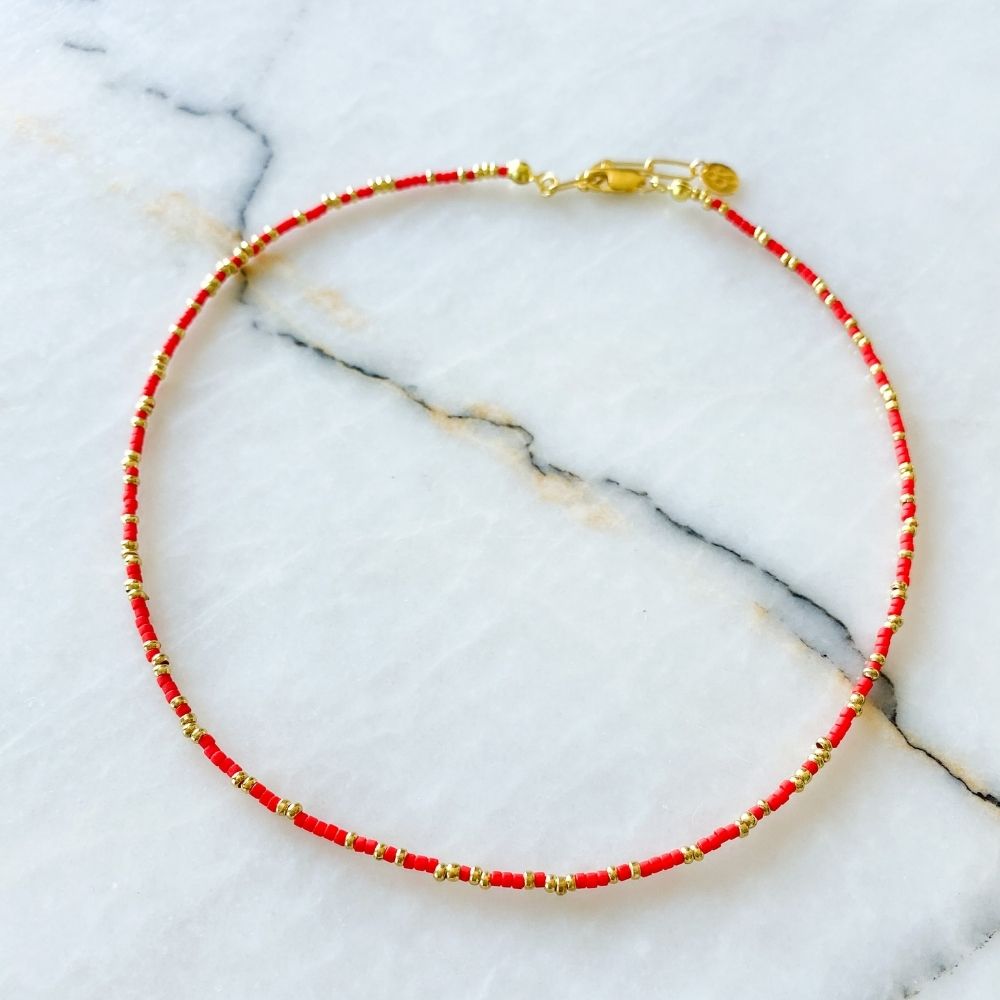 Colour Therapy I Pomegranate Necklace
