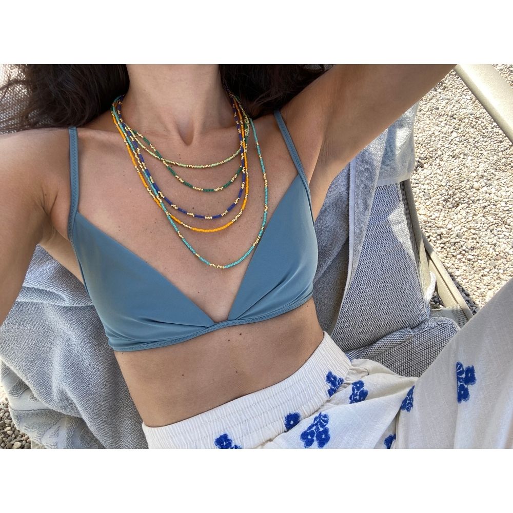 Colour Therapy I Monstera Necklace
