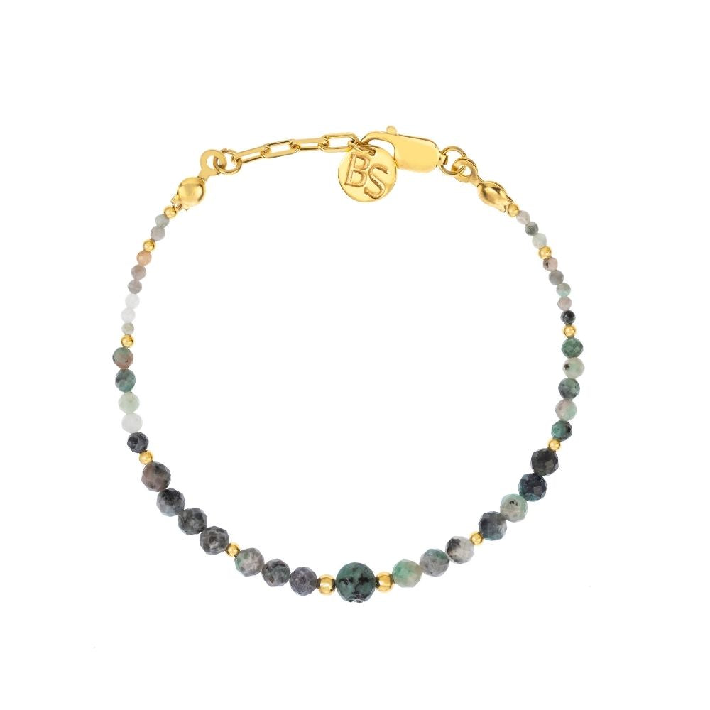 Jiera Emerald & Silver Bracelet