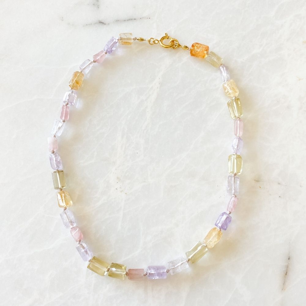 Liv Ametrine, Rose Quartz, Citrine Necklace