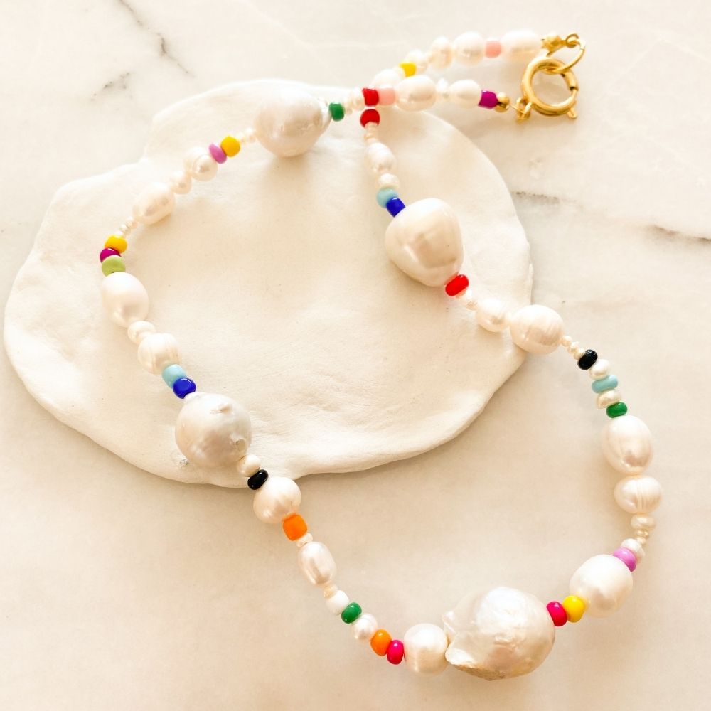 Olivia Baroque Pearl Necklace