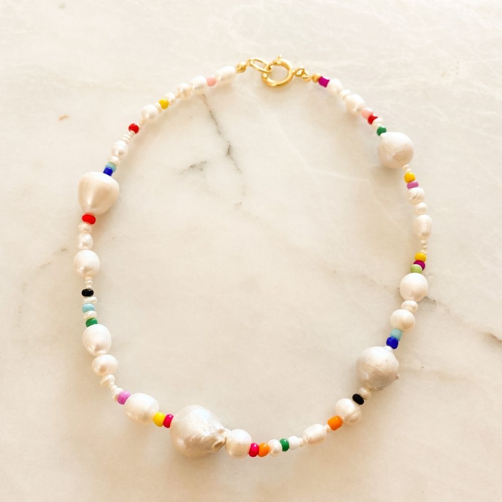 Olivia Baroque Pearl Necklace