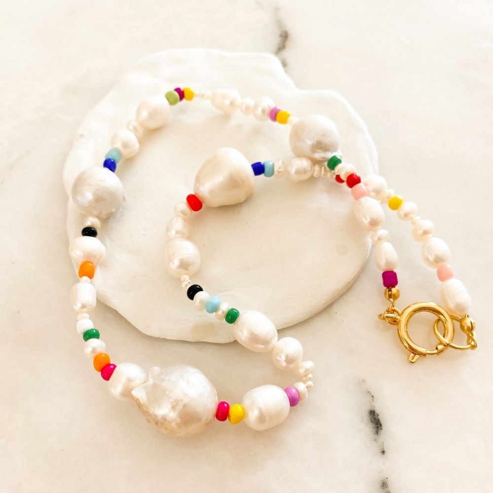 Olivia Baroque Pearl Necklace