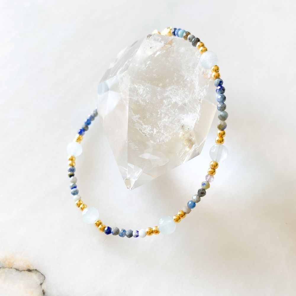 Saira Sodalite & Aquamarine Bracelet