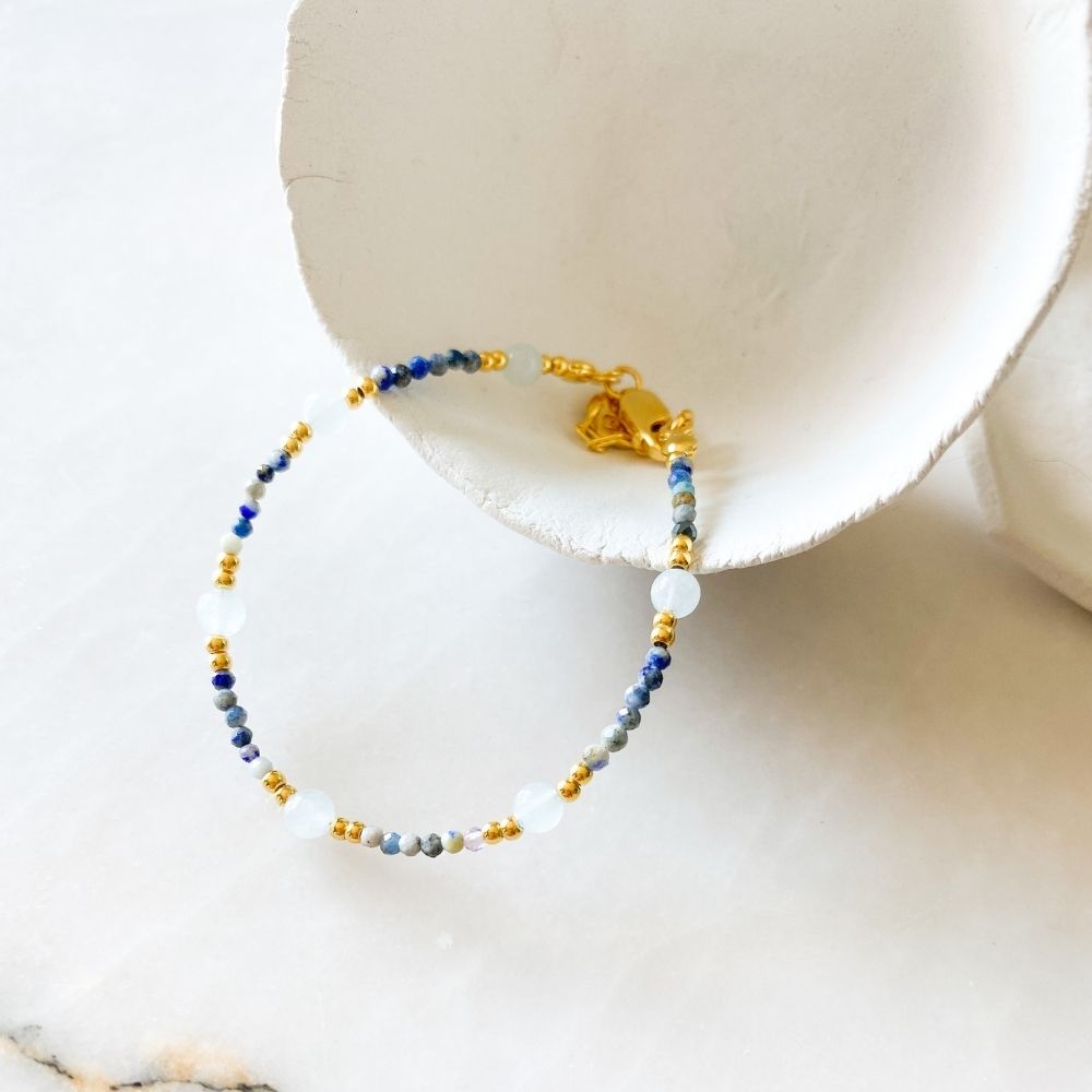 Saira Sodalite & Aquamarine Bracelet